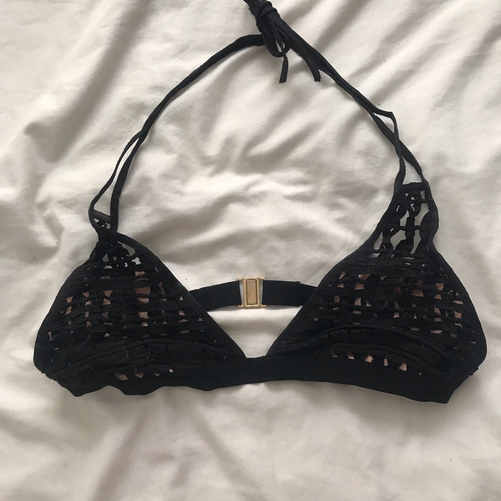 Black Triangle Bikini Top